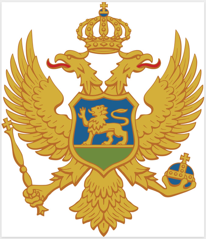 Coat von Arms von Montenegro