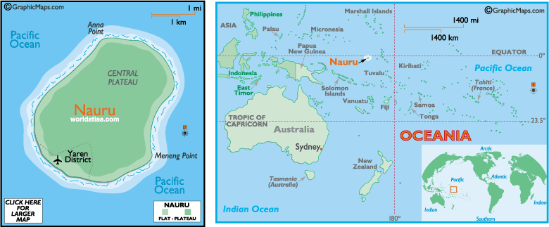 karte von Nauru