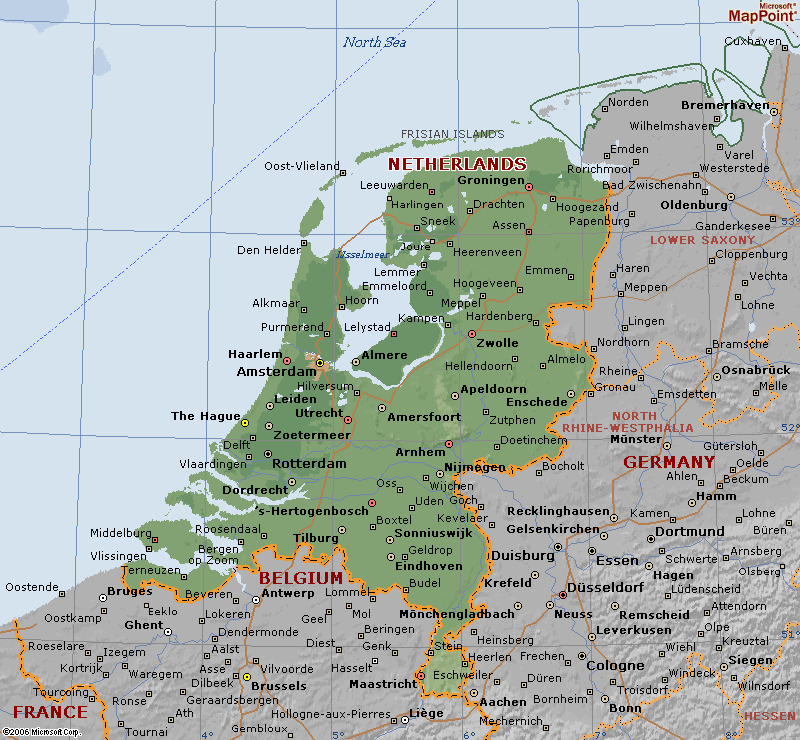 karte von niederlande