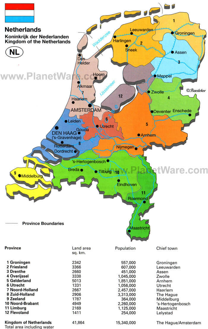 konigreich der niederlande karte