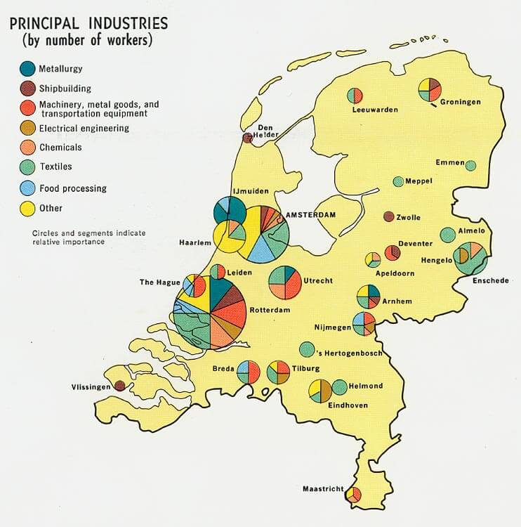 niederlande industrie karte