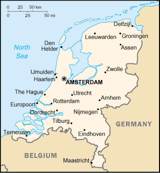 niederlande stadte karte