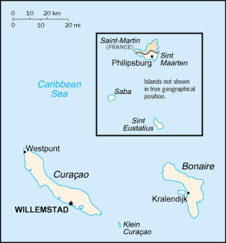 niederlande antillen karte 2005