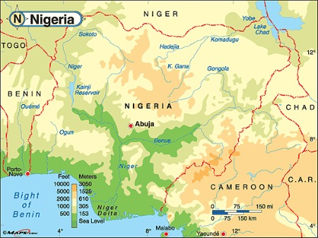 nigeria karten