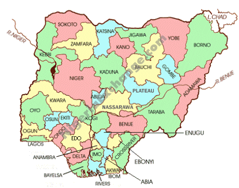 nigeria karten