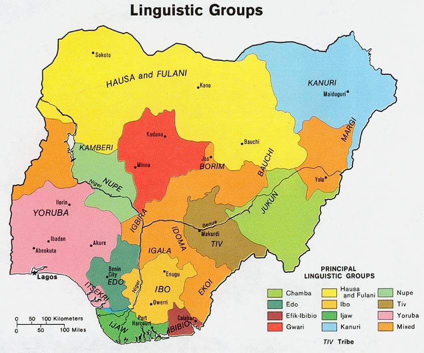 nigeria linguistic karte