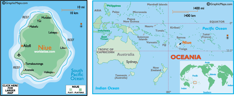 karte von Niue