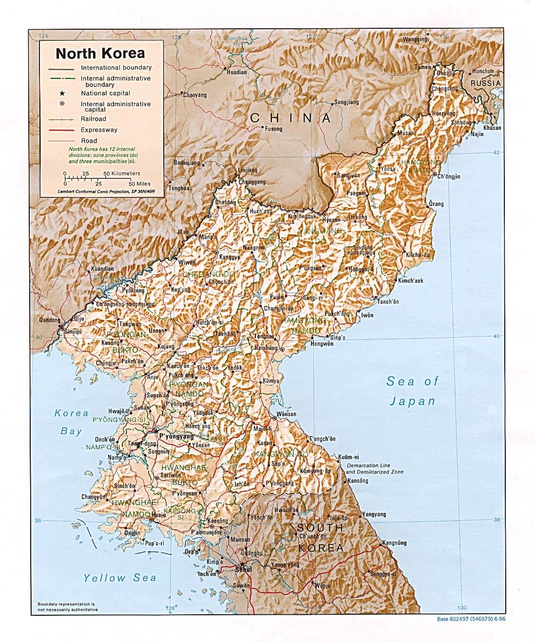 nordkorea linderung karte