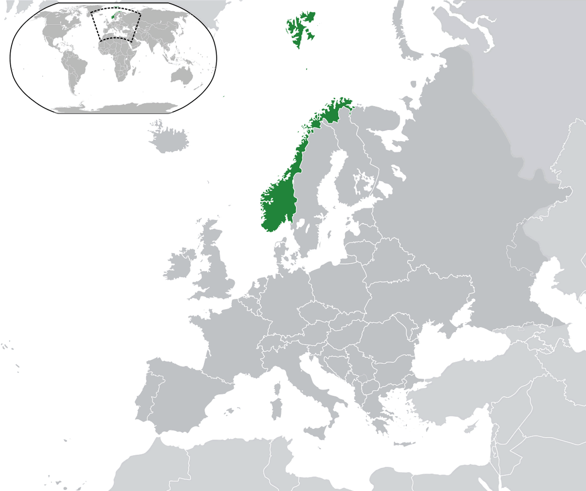 wo ist norwegen im dem welt