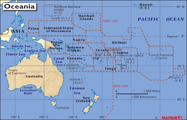 ozeanien karten