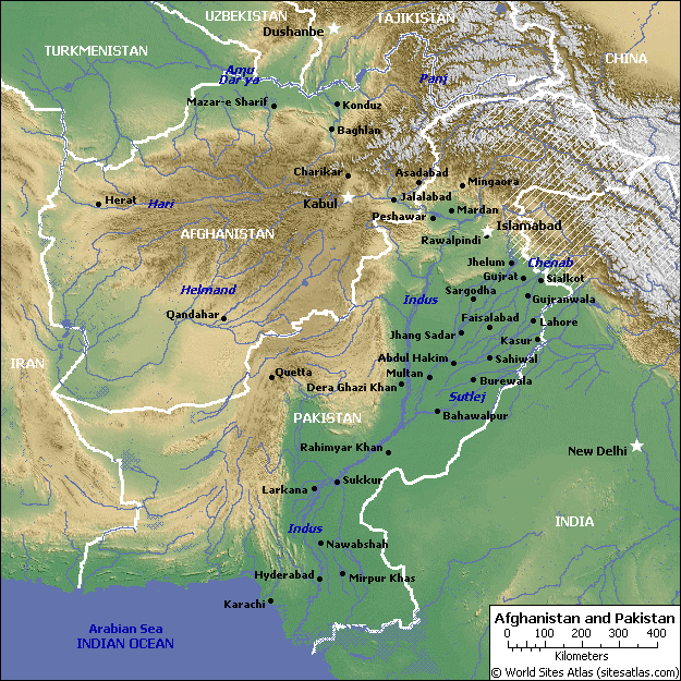 karte pakistan