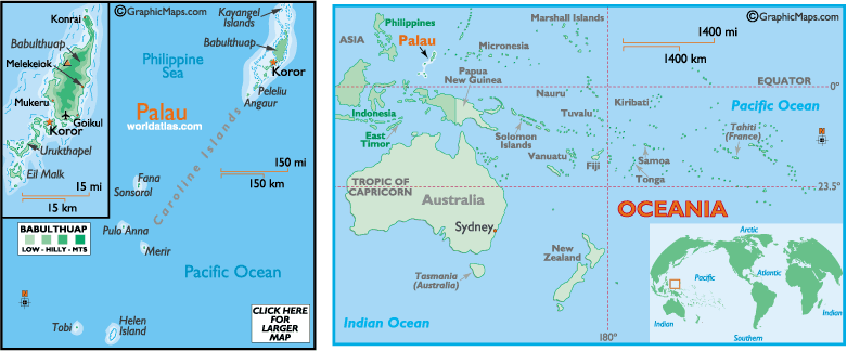 karte von Palau