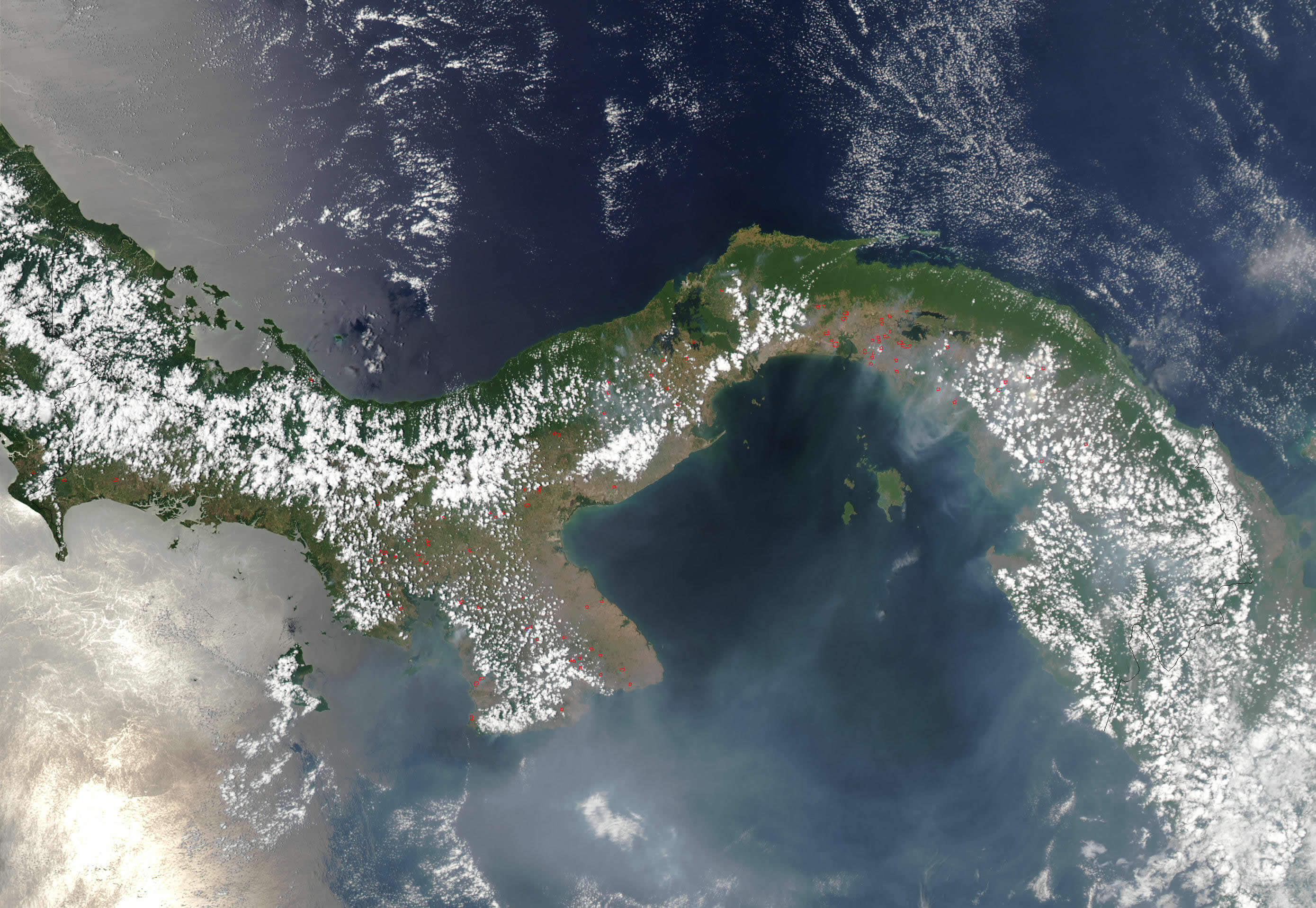 satellit bild foto von panama