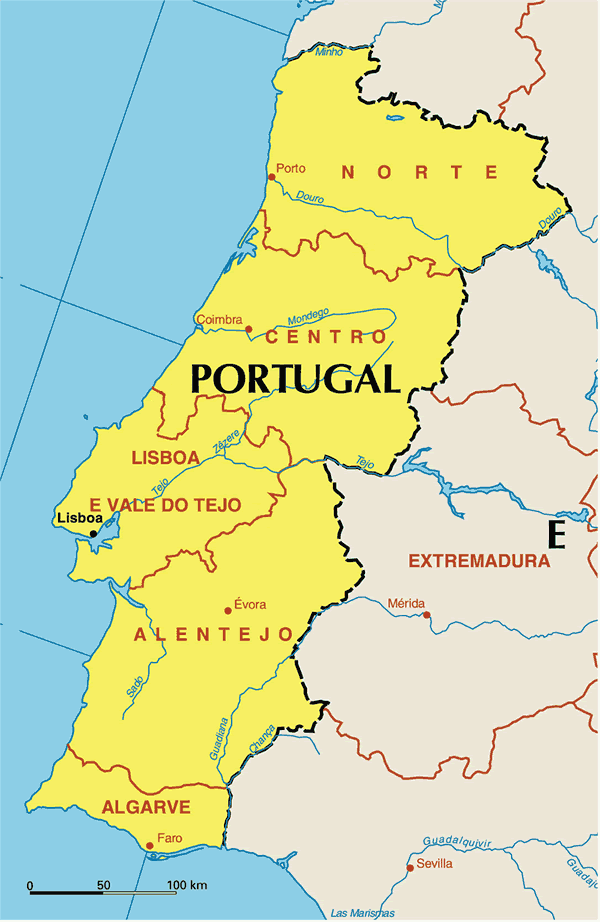 portugal karte