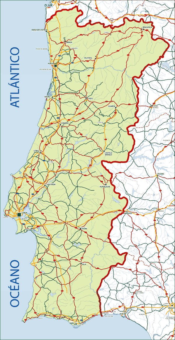 strase karte von portugal