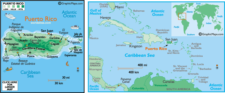 karte von Puerto Rico