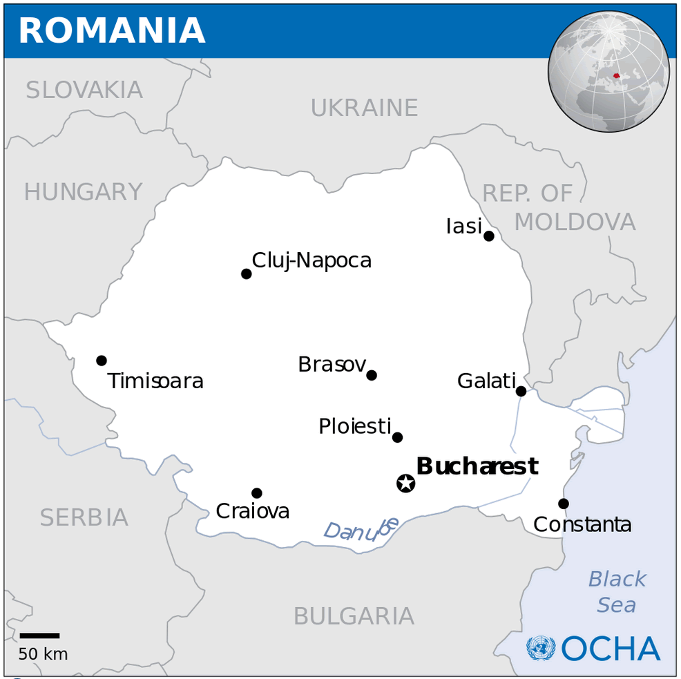 rumanien lage karte