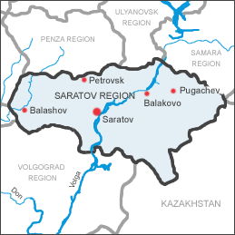 Saratov Karte
