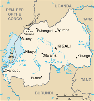 rwanda karte