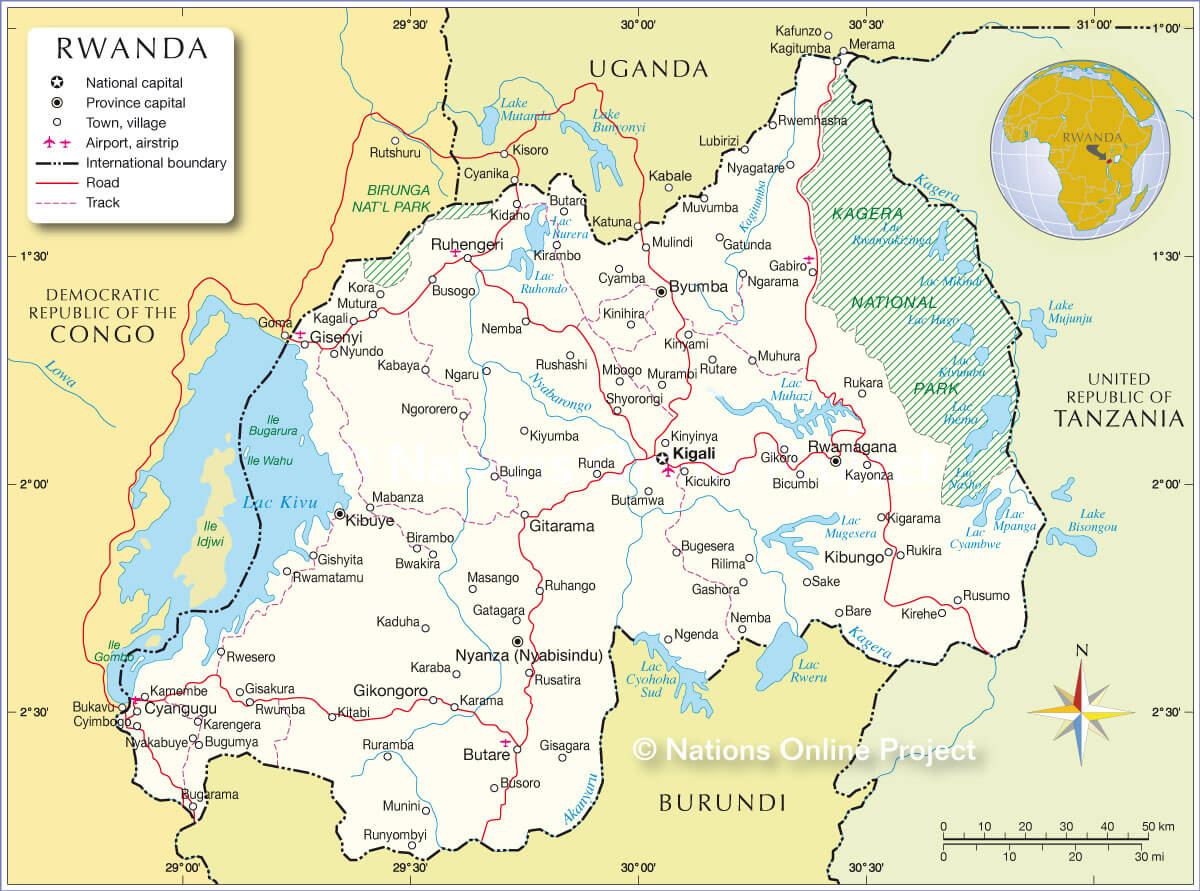 rwanda karte