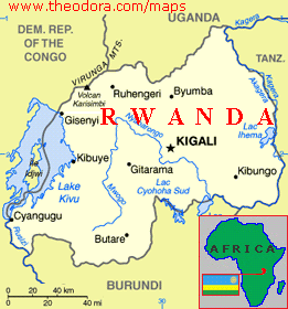 rwanda stadte karte