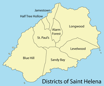 kreis karte von saint helena