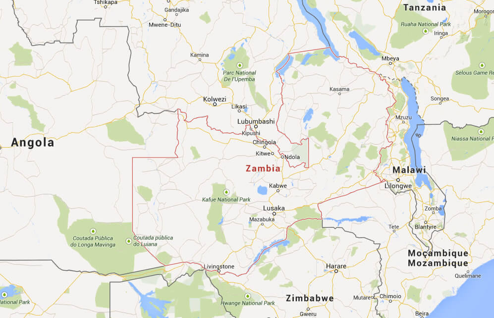 sambia google karte