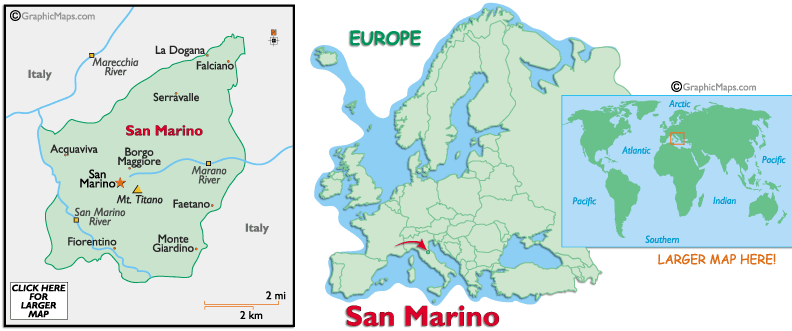 karte von San Marino