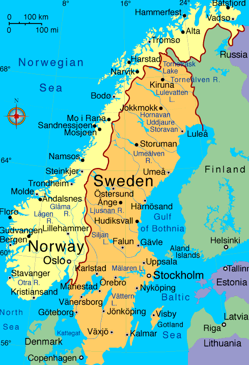 karten von schweden