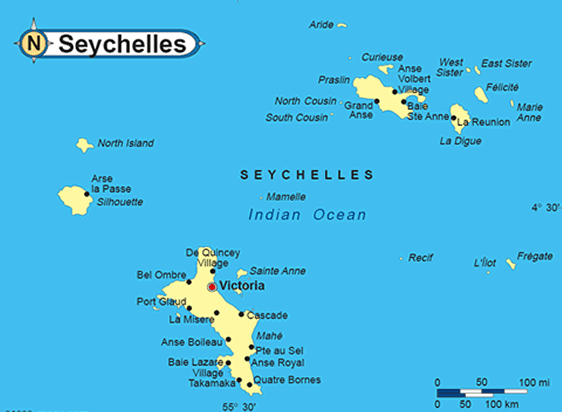 seychellen karte