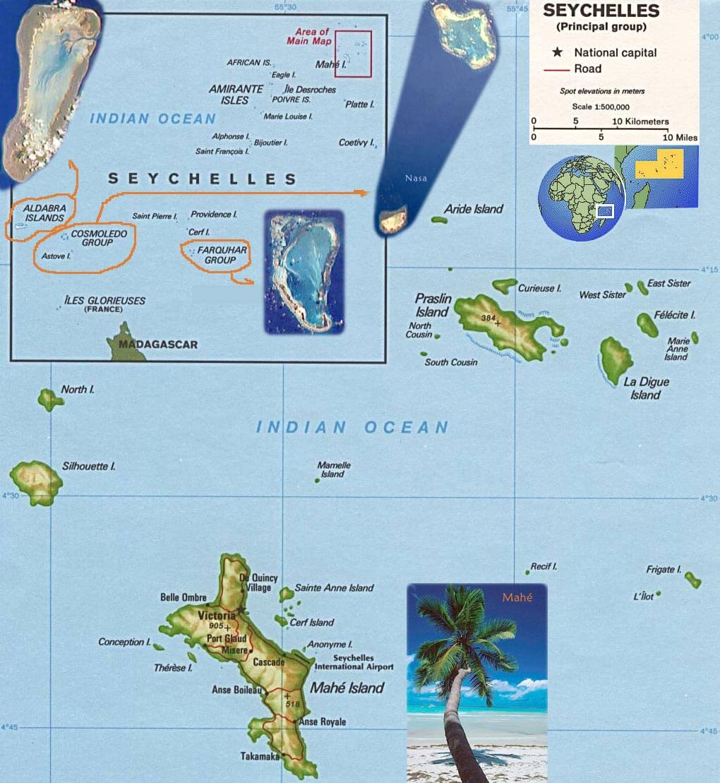 seychellen karte