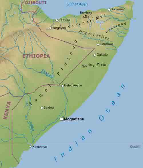somalia karte mogadishu