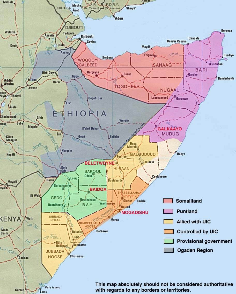 somalia karte