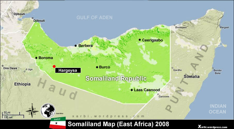somaliland linderung karte