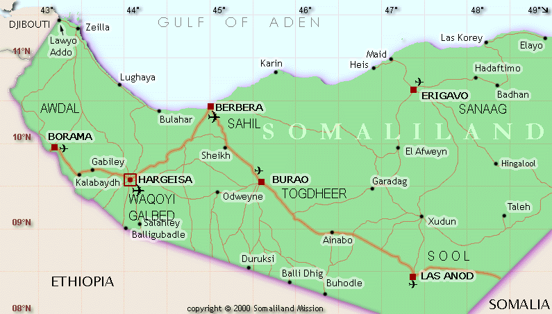somaliland karte