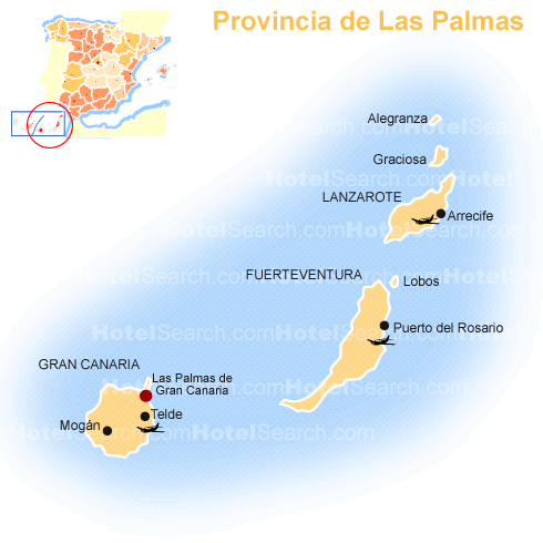 spanien Las Palmas karte