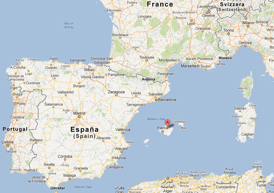 karte von Mallorca spanien