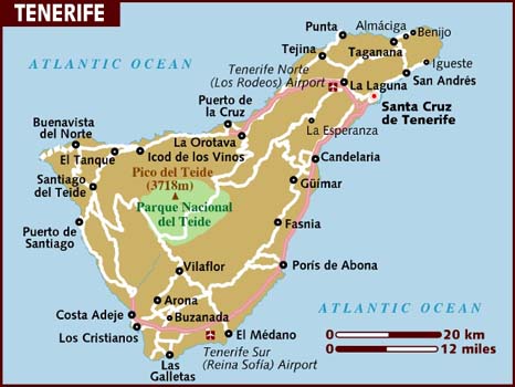 Tenerife karte