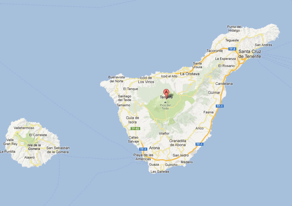 karte von Tenerife