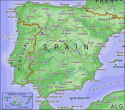spanien Tenerife karte