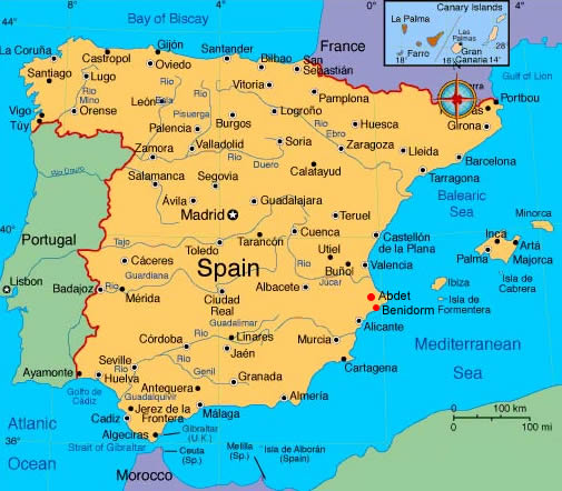 spanien Vigo karte