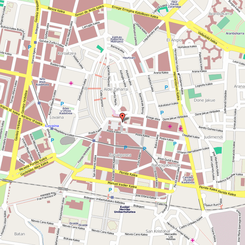 Vitoria Gasteiz center karte