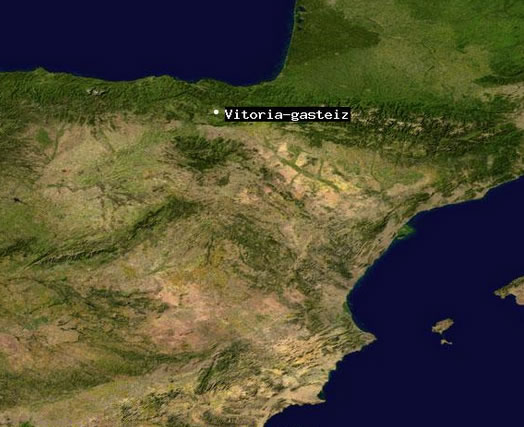 Vitoria Gasteiz satellit bild