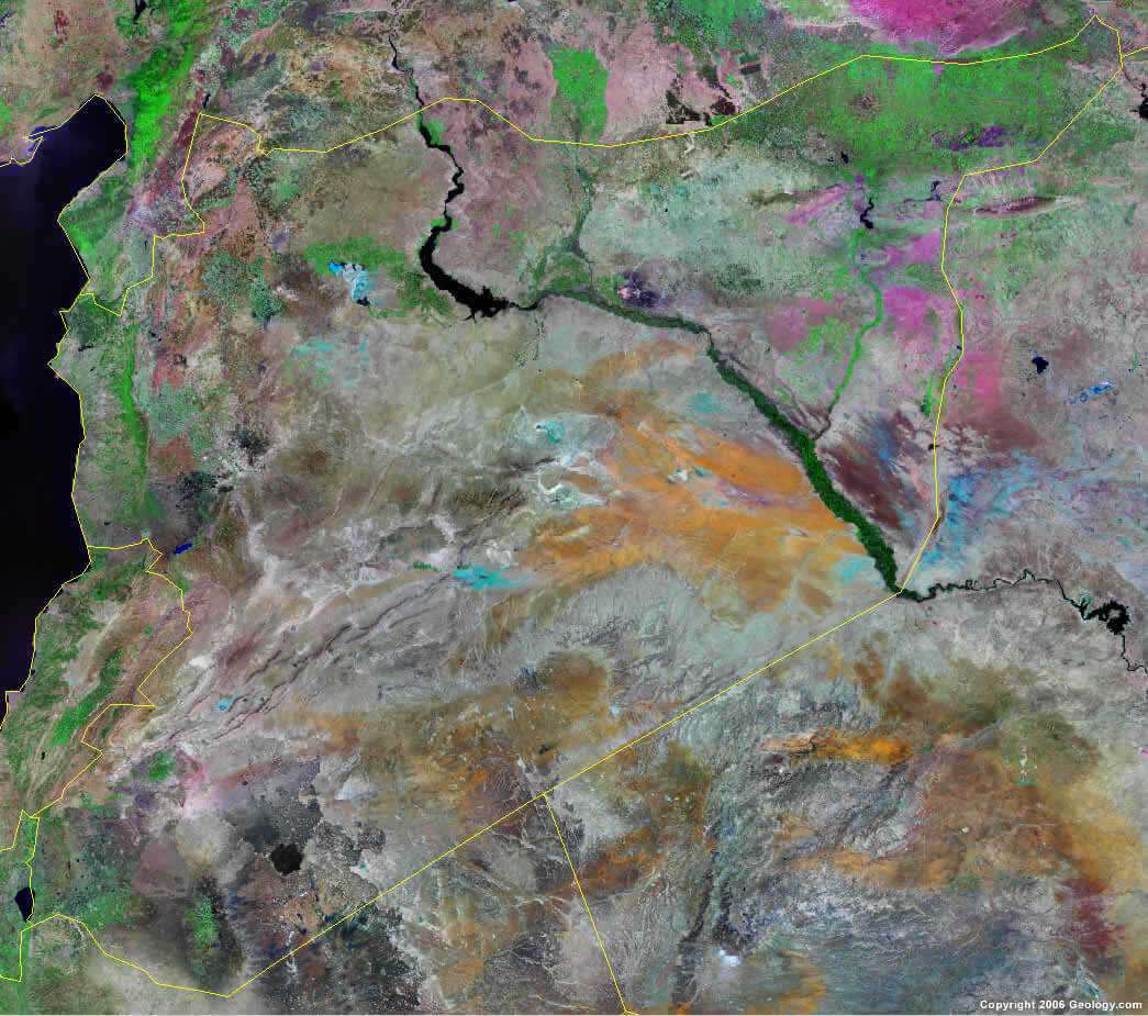 satellit bild von syrien