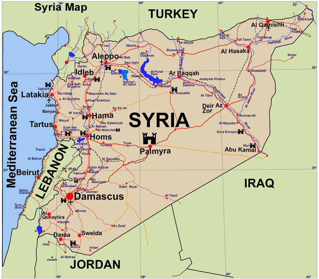 syrien karte