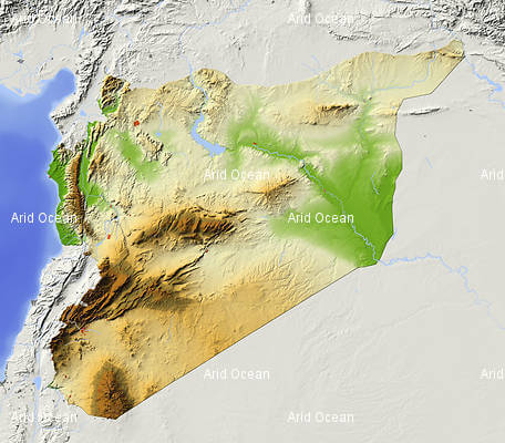 syrien linderung karte