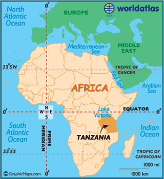 tansania karte afrika
