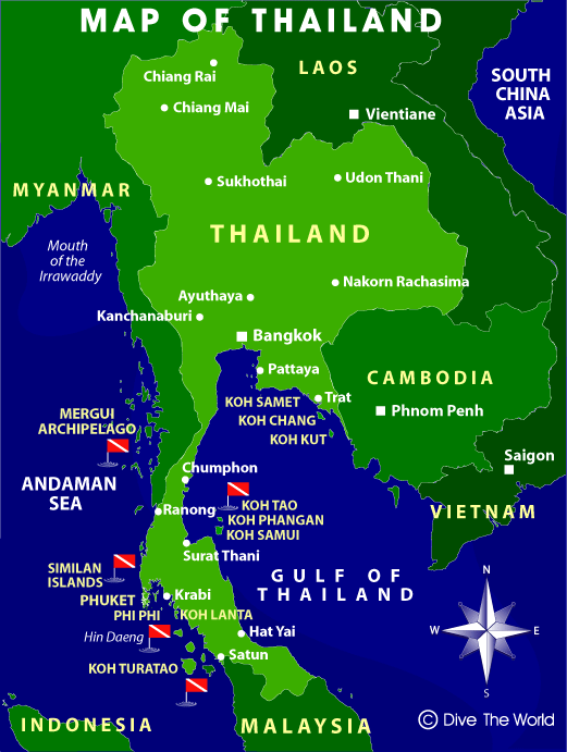 karte thailand