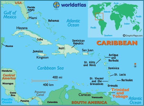 trinidad tobago karte