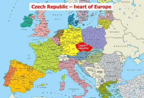 karte tschechisch republik europa